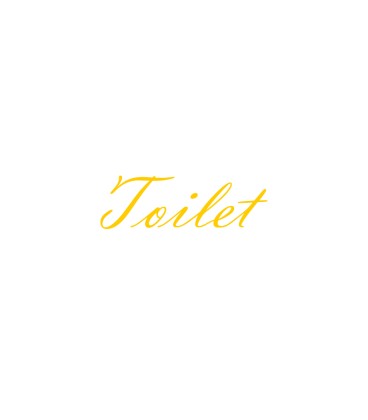 Interieurstickers 'Toilet'
