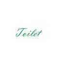 Interieurstickers 'Toilet'
