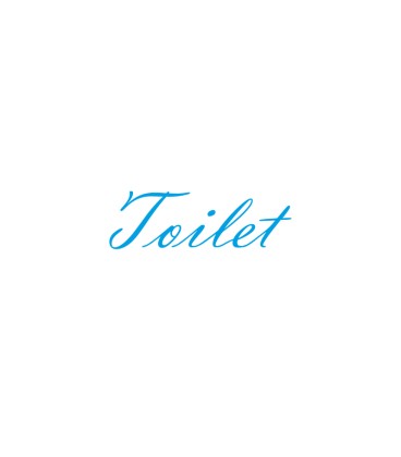 Interieurstickers 'Toilet'