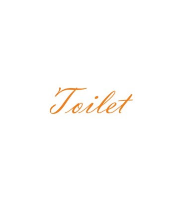Interieurstickers 'Toilet'