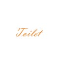 Interieurstickers 'Toilet'