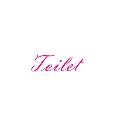 Interieurstickers 'Toilet'