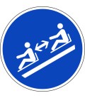 Afstand houden bordjes