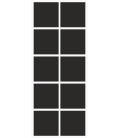 Markeringsstickers vierkant 50 mm op vel (10 stuks)