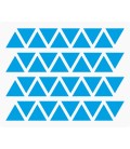 Markeringsstickers driehoek 15 mm op vel (40 stuks)