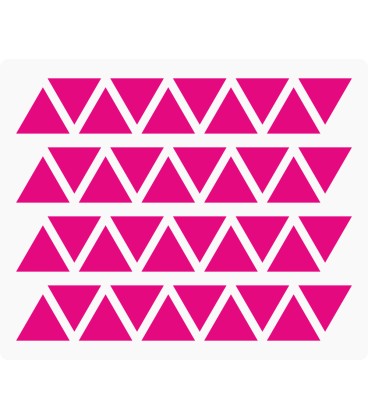 Markeringsstickers driehoek 15 mm op vel (40 stuks)