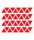 Markeringsstickers driehoek 15 mm op vel (40 stuks)