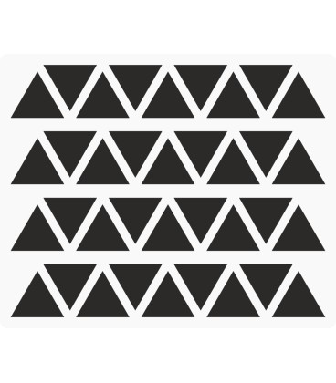 Markeringsstickers driehoek 20 mm op vel (36 stuks)