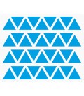 Markeringsstickers driehoek 20 mm op vel (36 stuks)