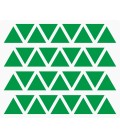 Markeringsstickers driehoek 20 mm op vel (36 stuks)