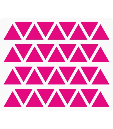 Markeringsstickers driehoek 20 mm op vel (36 stuks)