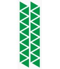 Markeringsstickers driehoek 25 mm op vel (24 stuks)