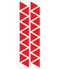 Markeringsstickers driehoek 25 mm op vel (24 stuks)