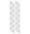Markeringsstickers driehoek 25 mm op vel (24 stuks)