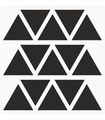 Markeringsstickers driehoek 35 mm op vel (15 stuks)
