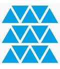 Markeringsstickers driehoek 35 mm op vel (15 stuks)
