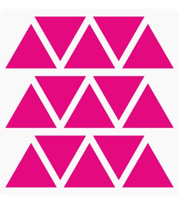Markeringsstickers driehoek 35 mm op vel (15 stuks)