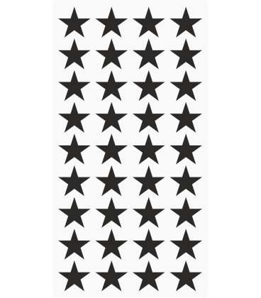 Markeringsstickers ster 20 mm op vel (36 stuks)