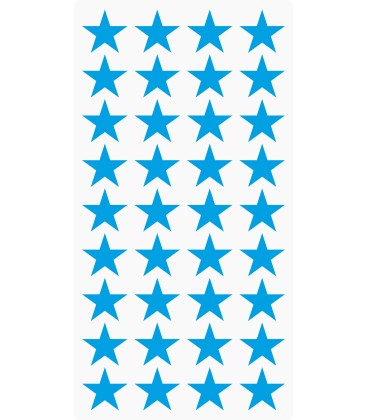 Markeringsstickers ster 20 mm op vel (36 stuks)