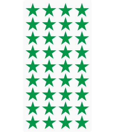 Markeringsstickers ster 20 mm op vel (36 stuks)