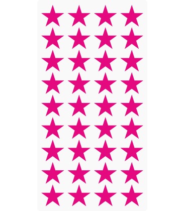 Markeringsstickers ster 20 mm op vel (36 stuks)