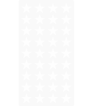 Markeringsstickers ster 20 mm op vel (36 stuks)