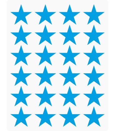 Markeringsstickers ster 25 mm op vel (24 stuks)