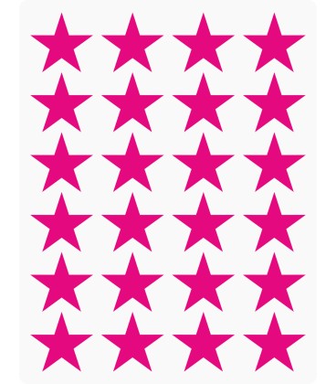 Markeringsstickers ster 25 mm op vel (24 stuks)