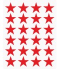 Markeringsstickers ster 25 mm op vel (24 stuks)