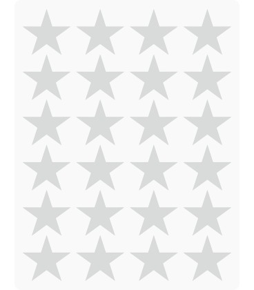 Markeringsstickers ster 25 mm op vel (24 stuks)