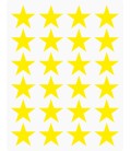 Markeringsstickers ster 25 mm op vel (24 stuks)