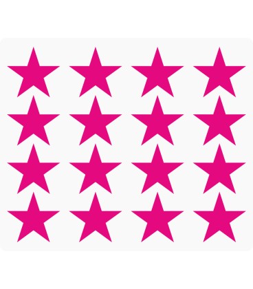 Markeringsstickers ster 30 mm op vel (16 stuks)