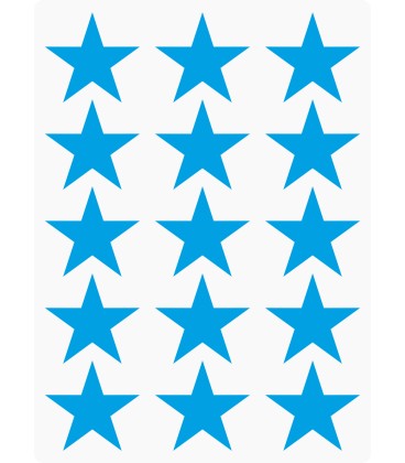 Markeringsstickers ster 35 mm op vel (15 stuks)