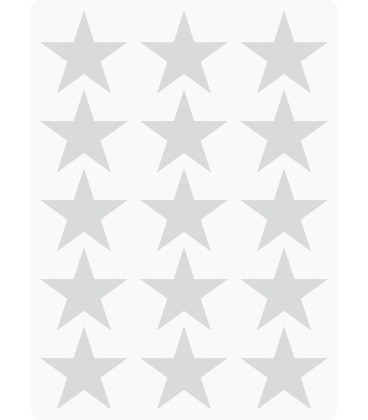 Markeringsstickers ster 35 mm op vel (15 stuks)