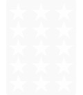 Markeringsstickers ster 35 mm op vel (15 stuks)
