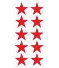Markeringsstickers ster 50 mm op vel (10 stuks)