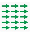 Markeringsstickers pijl 35 mm lang op vel (15 stuks)