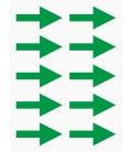 Markeringsstickers pijl 50 mm lang op vel (10 stuks)