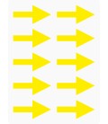 Markeringsstickers pijl 50 mm lang op vel (10 stuks)