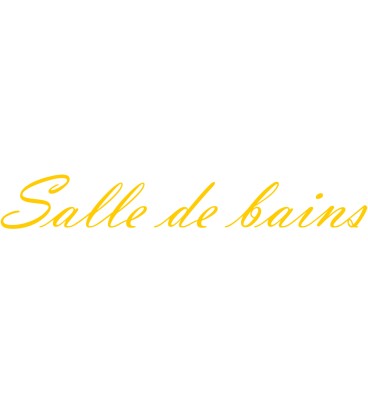 Interieurstickers "Salle de bains"
