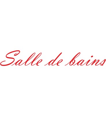 Interieurstickers "Salle de bains"