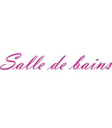 Interieurstickers "Salle de bains"