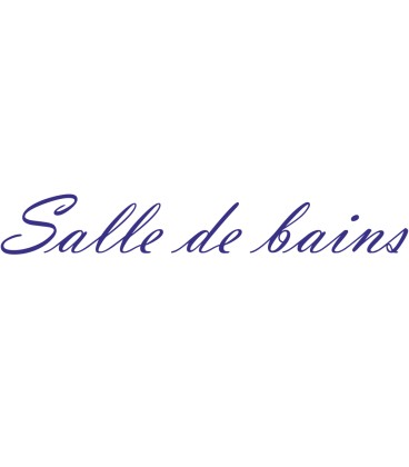 Interieurstickers "Salle de bains"