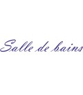 Interieurstickers "Salle de bains"