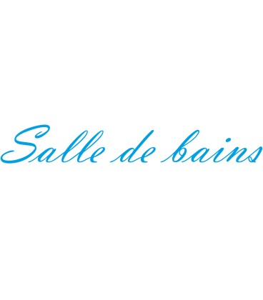 Interieurstickers "Salle de bains"