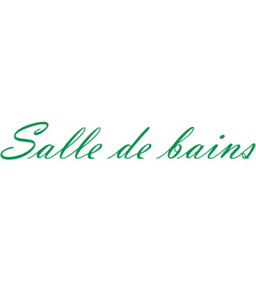 Interieurstickers "Salle de bains"