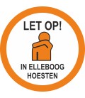 In elleboog hoesten (rond) sticker