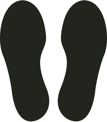 Voetstappen sticker
