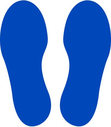 Voetstappen sticker