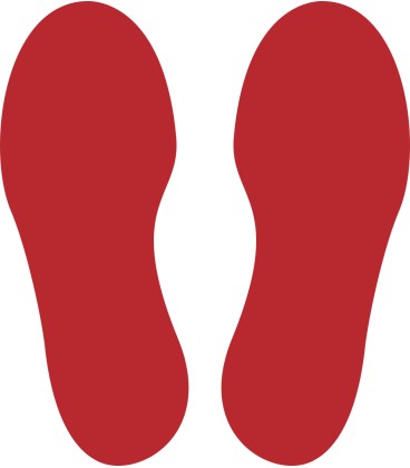 Voetstappen sticker